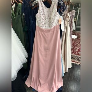 Lela Rose Style# LR240. IvoryLace and Rose crepe. Sz.10